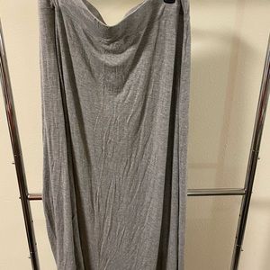 Gray Maxi Skirt